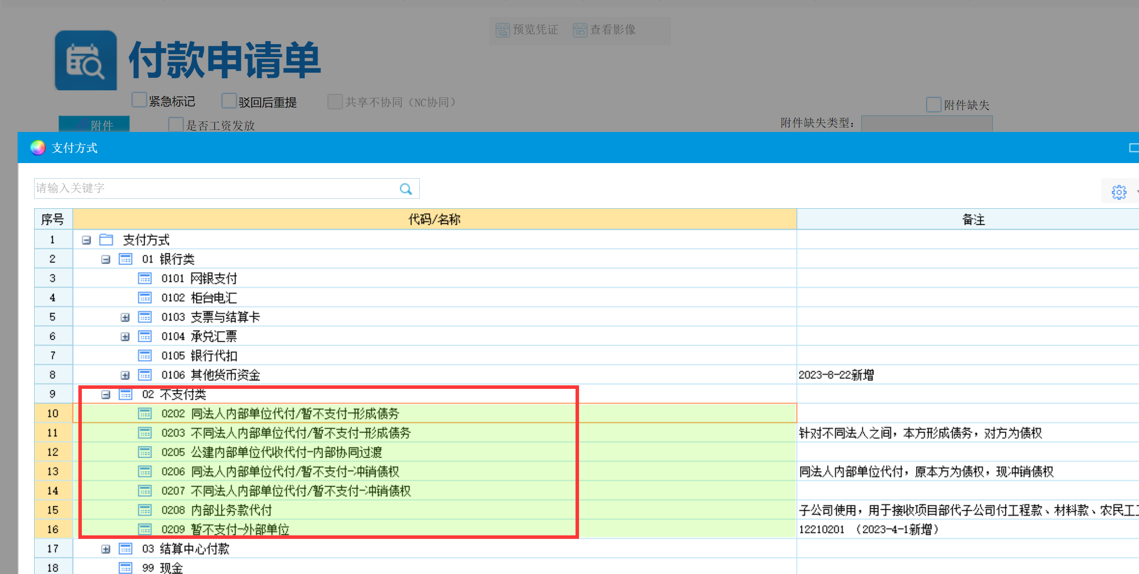 付款单不支付类流程变更